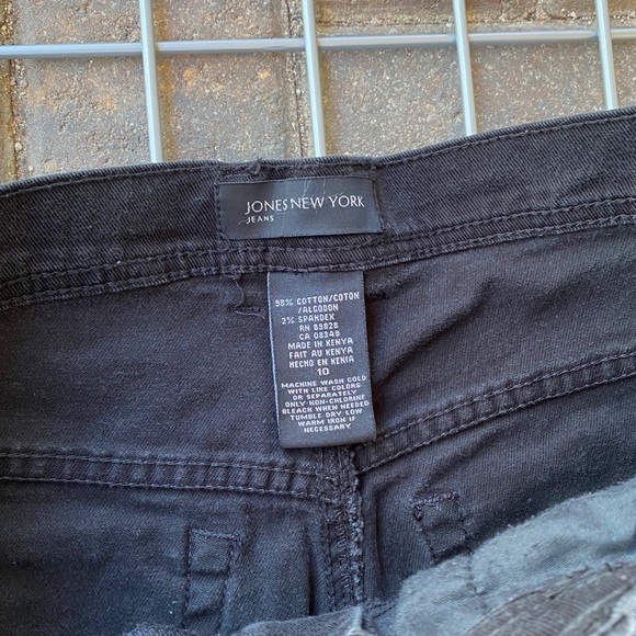 Black Signature Soho Capri Jean Pants Size 10 - Picture 5 of 5